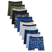 Hanes Boys 10 Pack Tagless ComfortFlex Waistband Boxer Briefs (Sizes S-XXL)
