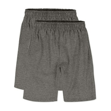 Hanes Boys 4-18 ComfortSoft Jersey Pocket Active Short Value Pack, 2 Pack