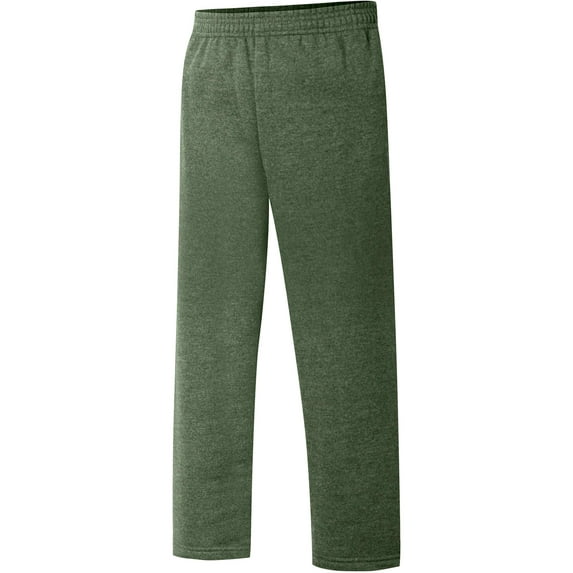 Hanes Boys 4-20 EcoSmart Open Leg Fleece Active Sweatpant with Pockets