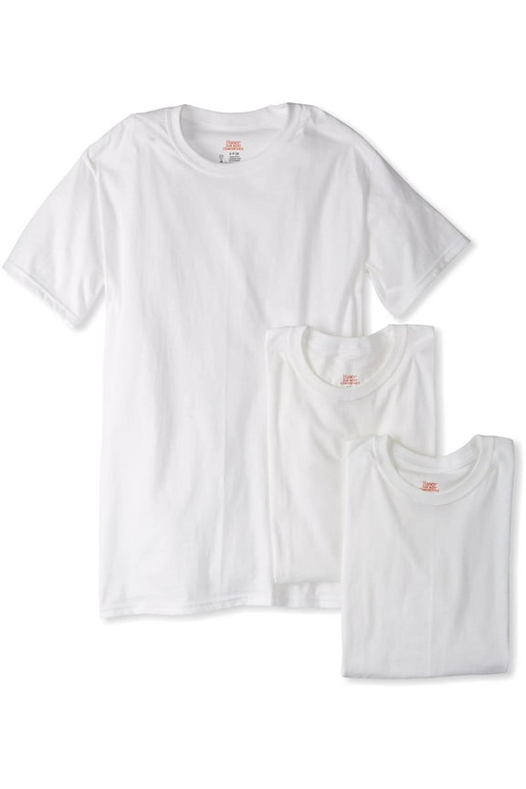 Boys' 4pk Crew Neck T-Undershirt - Black/Gray/Navy Blue