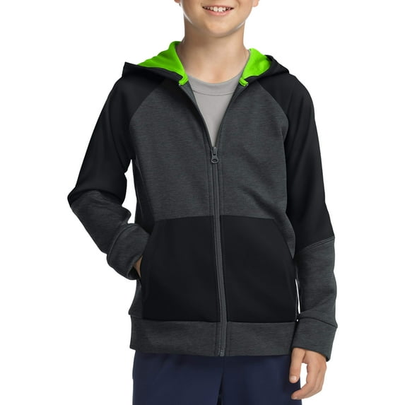 Hanes Boys 6-20 Tech Fleece Full Zip Active Hoodie