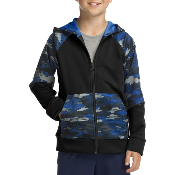 Hanes Boys 6-20 Tech Fleece Full Zip Active Hoodie