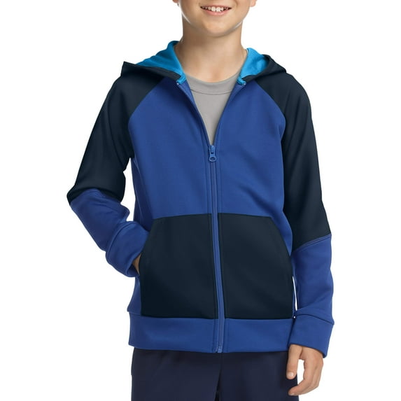 Hanes Boys 6-20 Tech Fleece Full Zip Active Hoodie