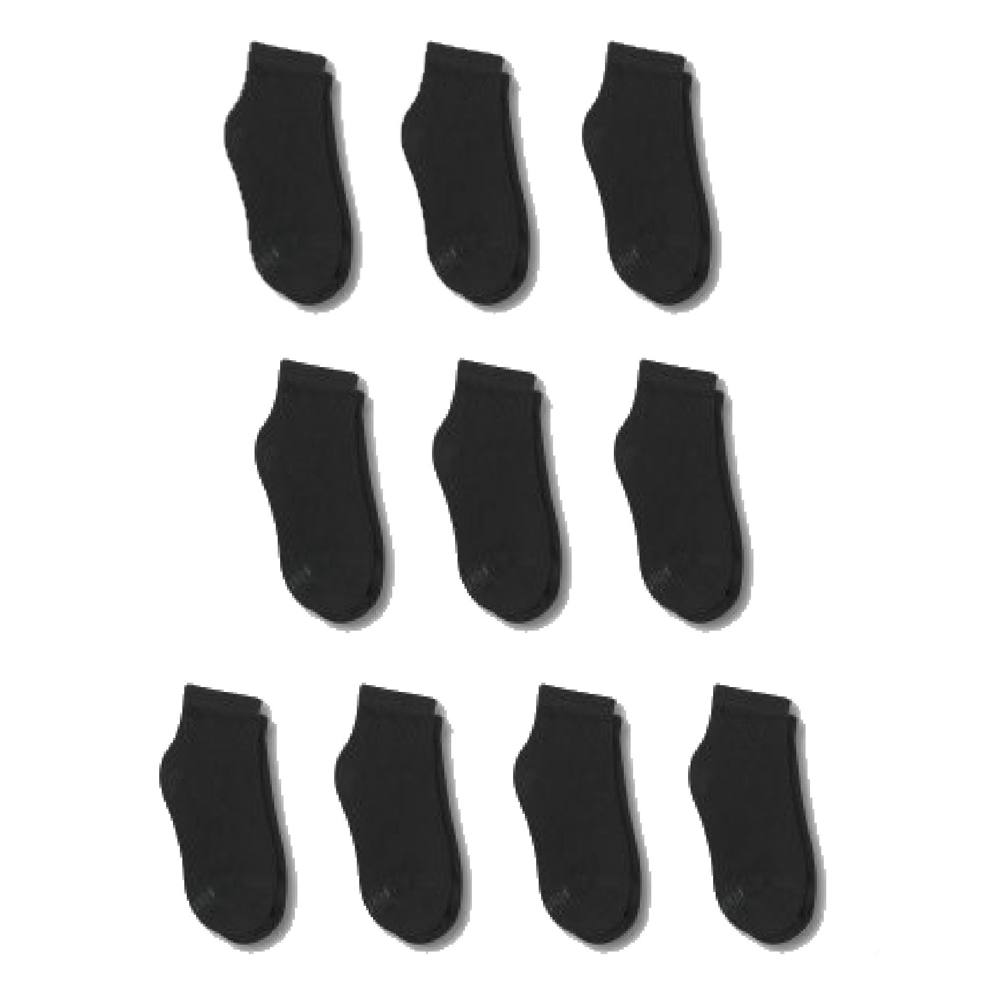 Hanes Boys Ankle Socks, 10 Pack