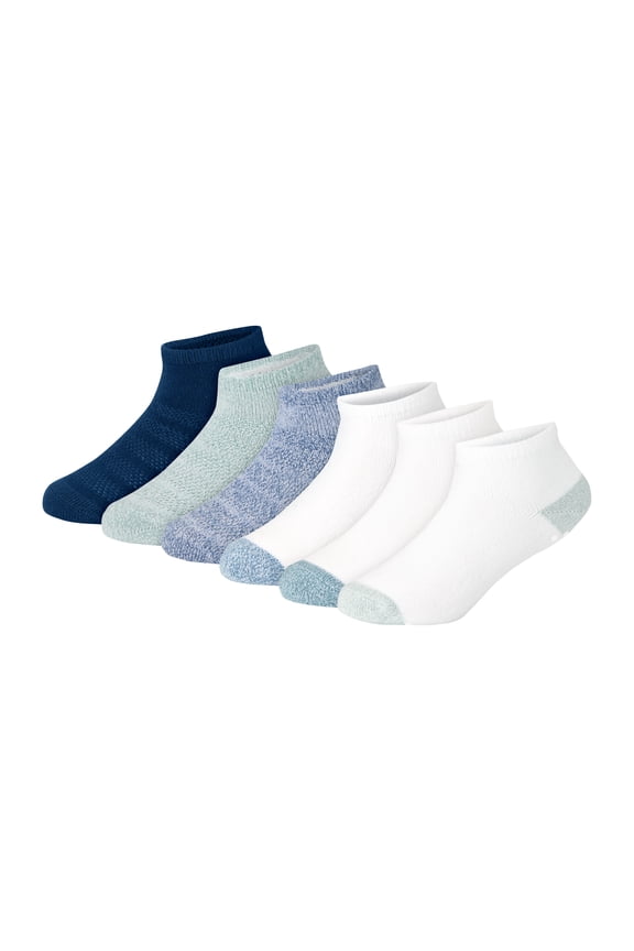 Boys Ankle Socks Value Pack, 6-Pack, Pure Comfort SuperSoft Ankle Socks for Infant and Toddler Boys