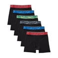 thumbnail image 1 of Hanes Boys' Performance Mesh Tween Boxer Briefs Pack, X-Temp, Black, 6-Pack Assorted L, 1 of 1