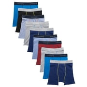 Hanes Boys Boxer Briefs Underwear Pack, 10-pack, Comfort Flex Tagless Boys Underwear, S-XL
