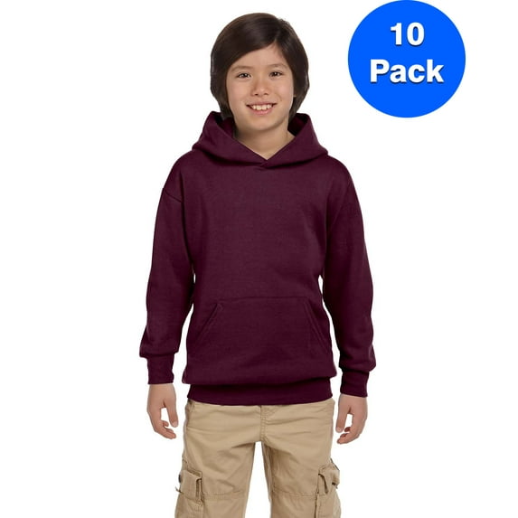 Hanes Boys ComfortBlend EcoSmart 50/50 Pullover Hood P473 (5 PACK)