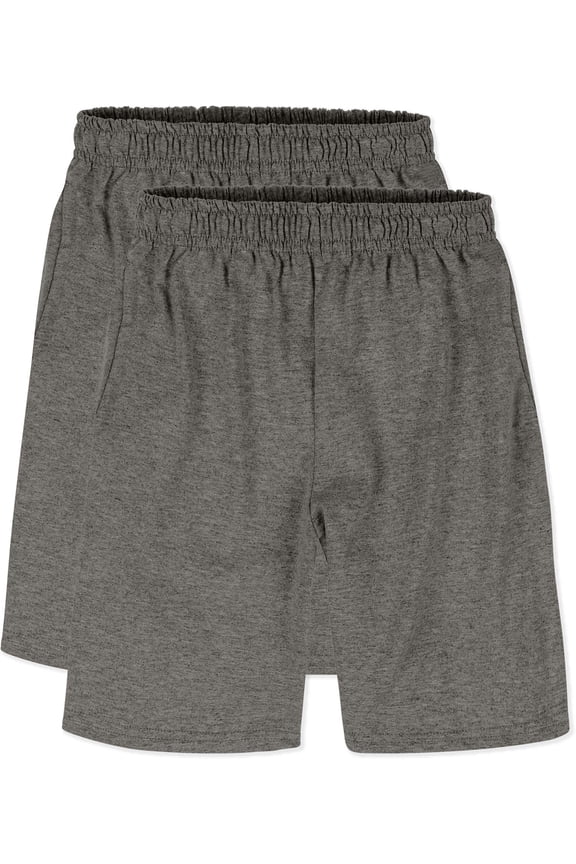 Boys ComfortSoft Jersey Pocket 2-Pack Active Short, Sizes 4-18