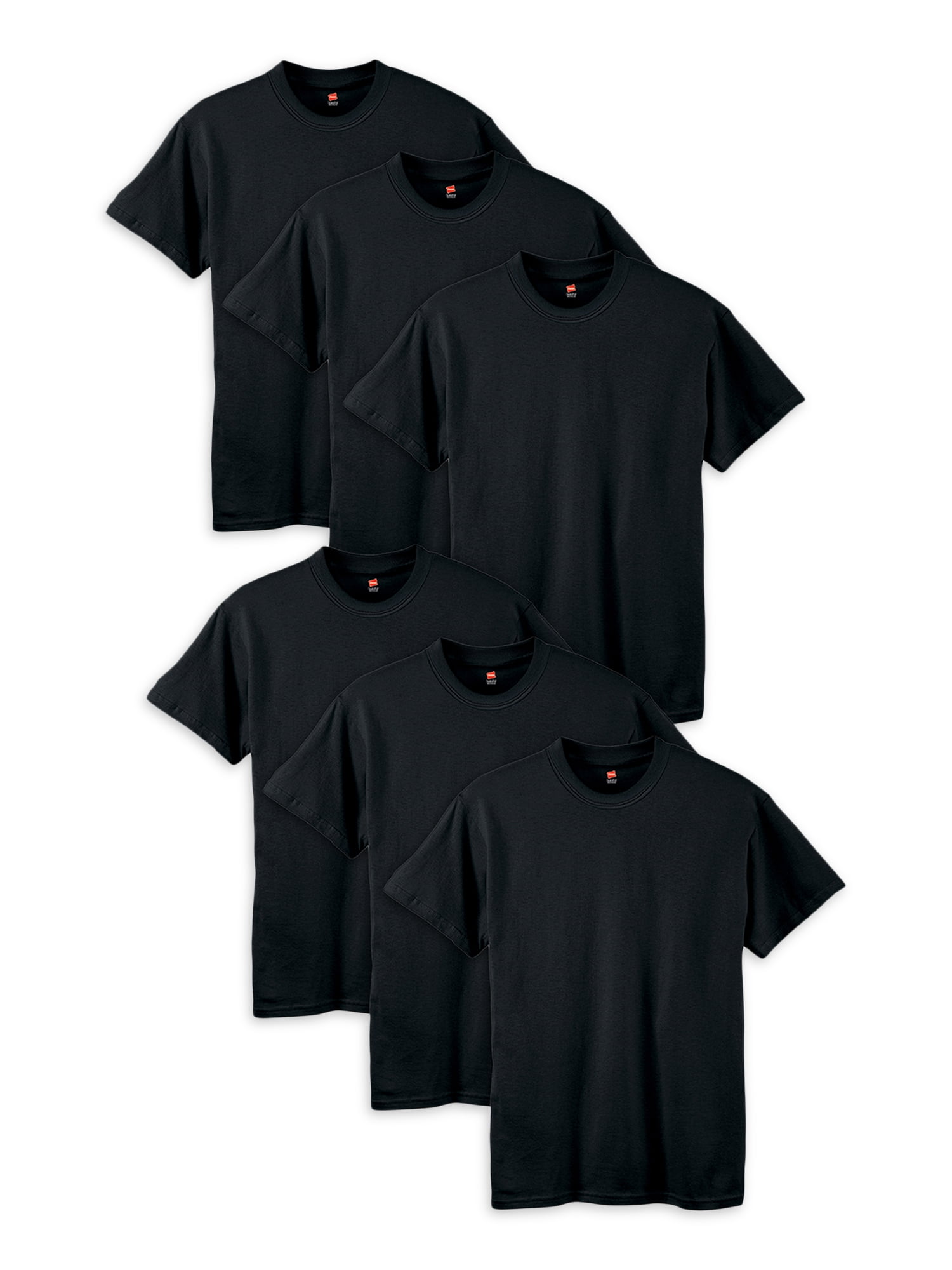 Hanes Boys ComfortSoft Short Sleeve T-Shirts 6-Pack Sizes 4-18 ...