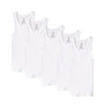 thumbnail image 1 of Hanes Boys ComfortSoft Tagless Tank Undershirts, 5 Pack (Little Boys & Big Boys), 1 of 4