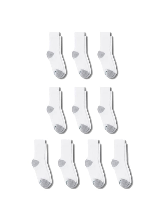 Boys Crew Socks, 10 Pack