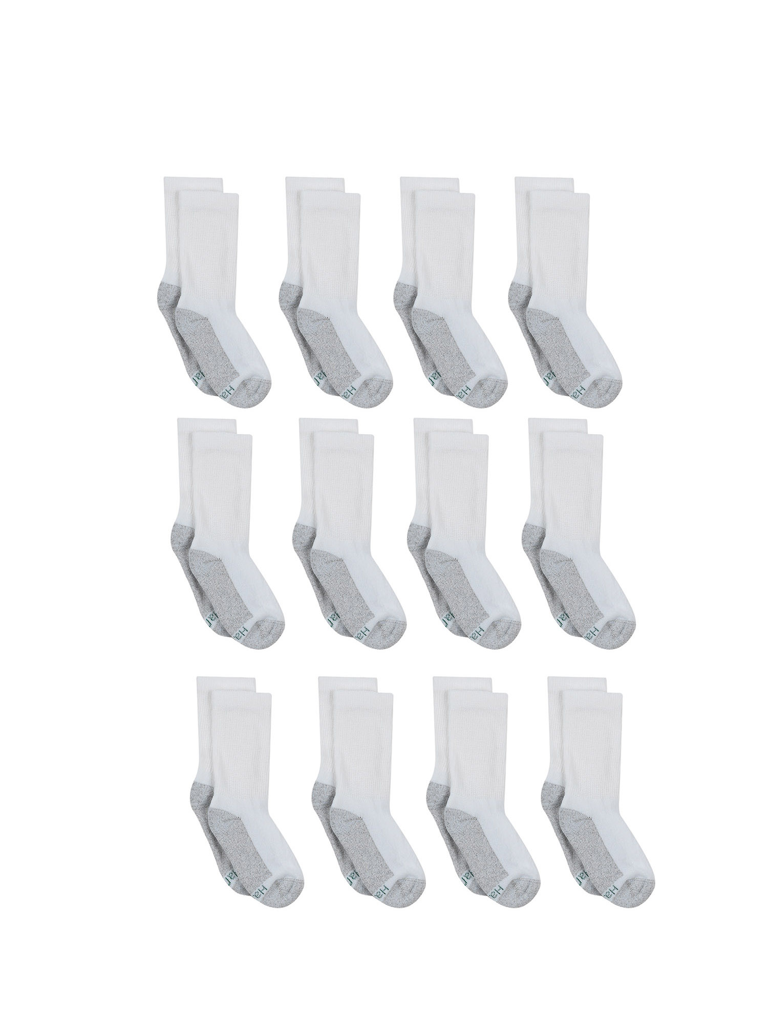 Hanes Boys' Crew Socks, 12 Pack - image 1 of 5