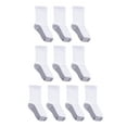 thumbnail image 1 of Hanes Boys Double Tough Durability Crew Socks, 10 Pack, Sizes S-L, 1 of 4