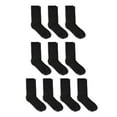 thumbnail image 1 of Hanes Boys Double Tough Durability Crew Socks, 10 Pack, Sizes S-L, 1 of 4