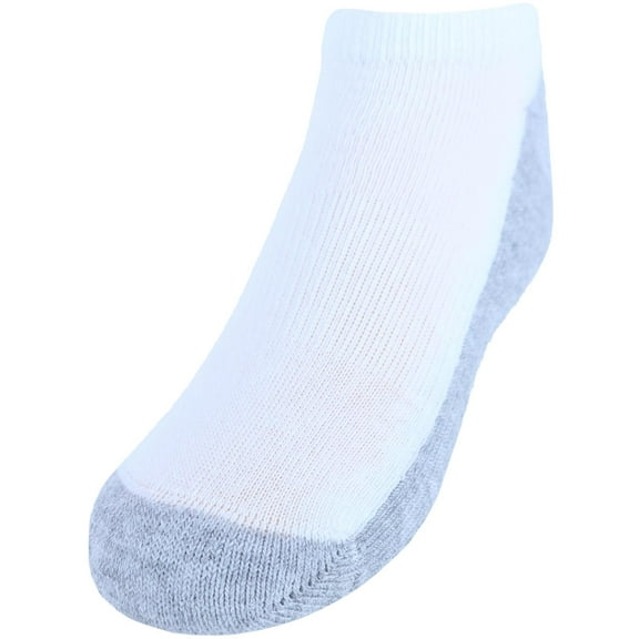 Hanes Boys Double Tough Durability No Show Socks, 10 Pack, Sizes S-L
