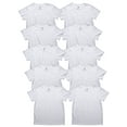 thumbnail image 1 of Hanes Boys Eco White Crew Undershirts, 10 Pack, Sizes S - XL, 1 of 7