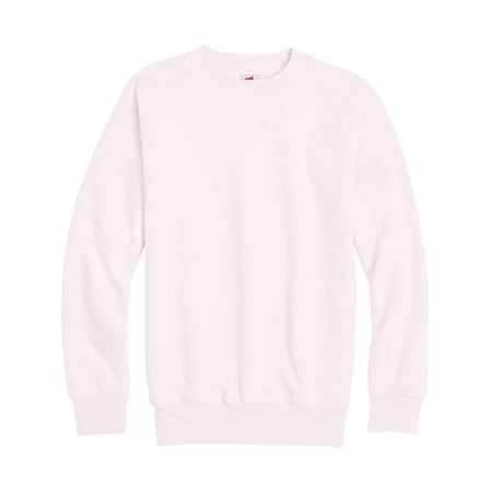 Hanes Boys EcoSmart Fleece Crew Neck Sweatshirt, Sizes XS-XL