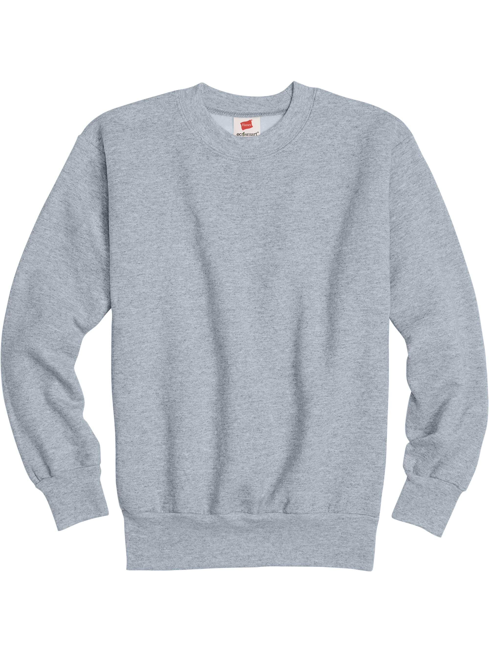 Hanes EcoSmart Fleece Sweatshirt for Boys Youths, Crew Neck Hanes EcoSmart Fleece Sweatshirt for Boys Youths, Crew Neck