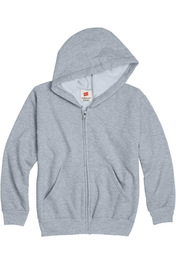 Boys EcoSmart Fleece Full Zip Hooded Jacket, Sizes 4-18