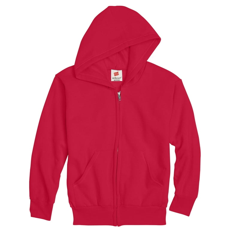 Hanes red top zip hoodie