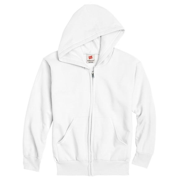Hanes Boys EcoSmart Fleece Full Zip Hooded Jacket, Sizes 4-18