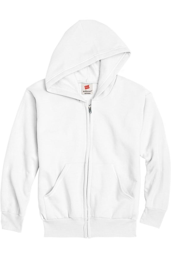 Boys EcoSmart Fleece Full Zip Hooded Jacket, Sizes 4-18