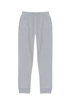 EcoSmart Boys' Fleece Jogger Sweatpants Light Steel L