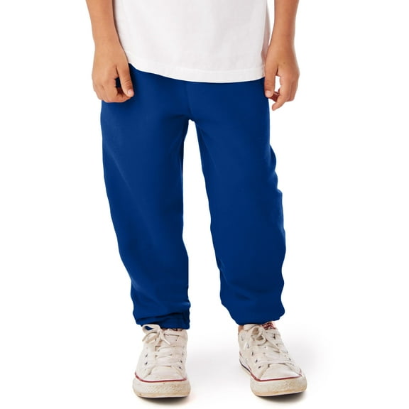 Hanes EcoSmart Boys' Fleece Sweatpants Deep Royal L