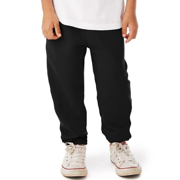 Hanes EcoSmart Boys' Fleece Sweatpants Black XS