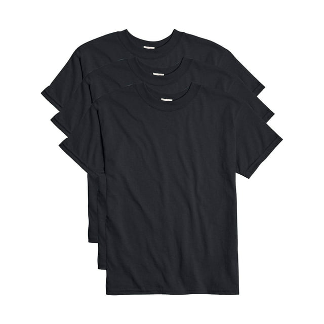 Hanes Boys EcoSmart Short Sleeve 3 Pack Tee Shirts, Sizes 6-18