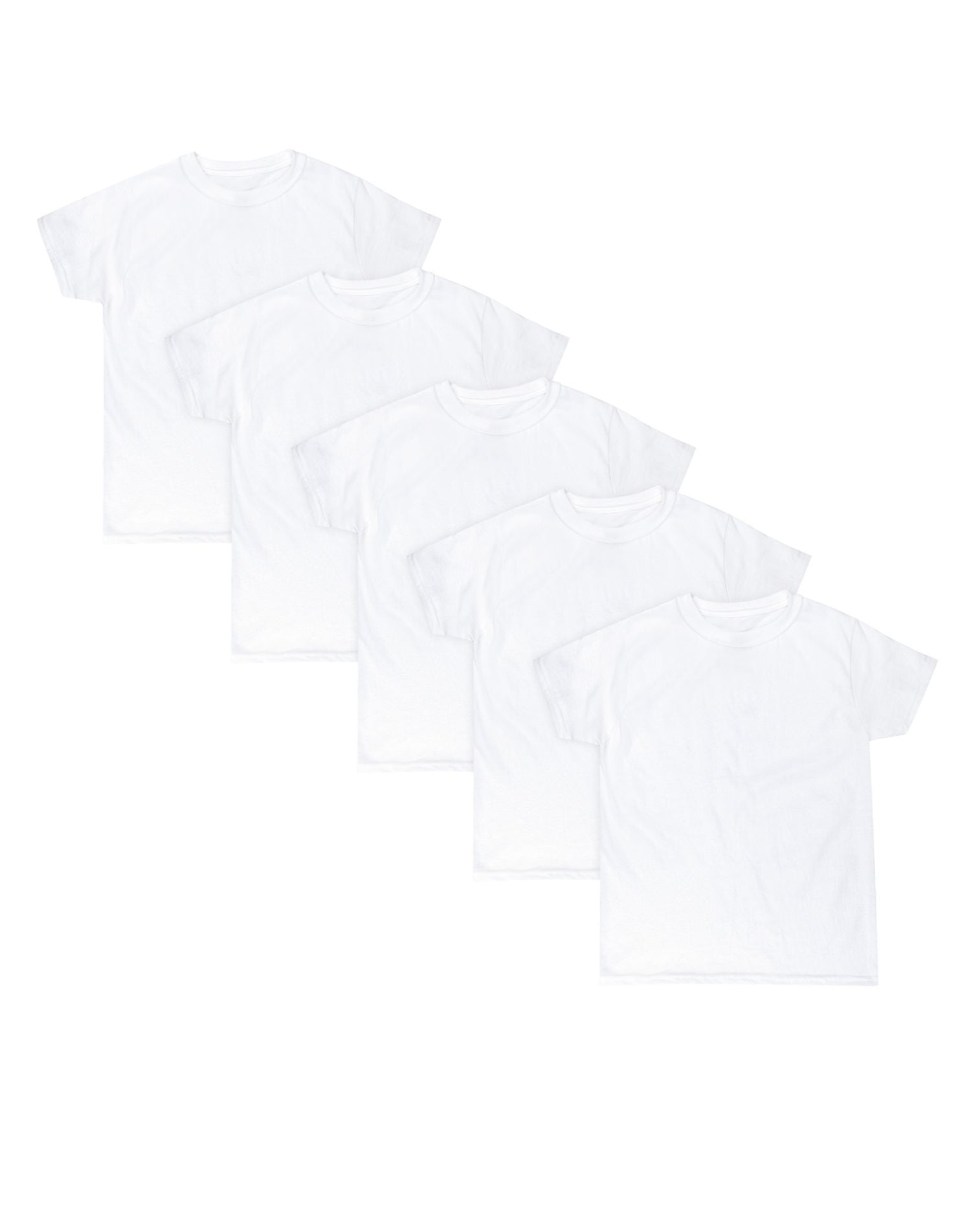 Hanes Boys' Ecosmart Crewneck Undershirt 5-Pack