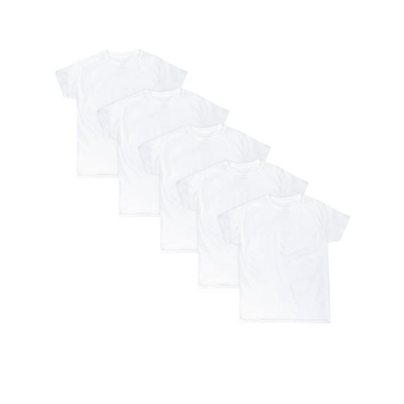 Hanes Boys' Ecosmart Crewneck Undershirt 5-Pack