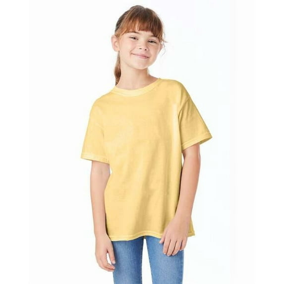 Hanes Boys Essential-T T-Shirt, S, Athletic Gold