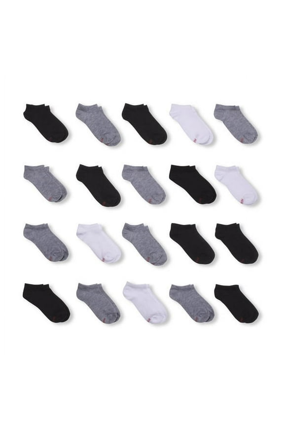 Boys Extreme Value 20 Pack No Show Socks