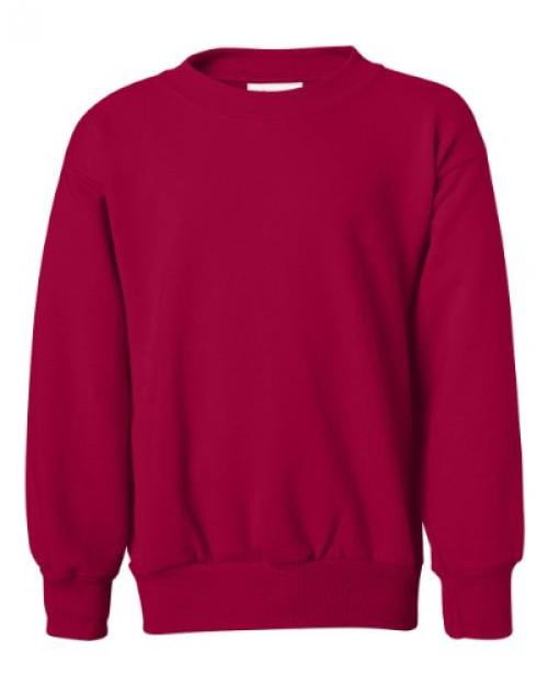 Hanes Boys Girls Crewneck Sweatshirt ComfortBlend EcoSmart Kids Youth Low Pill