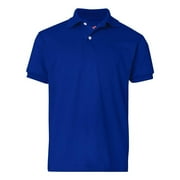 Hanes Boys School Uniform 4-18 EcoSmart Jersey Polo Shirt