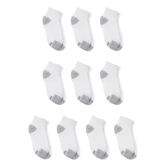 Hanes Boys Socks, 10 Pack Ankle, Sizes S - L
