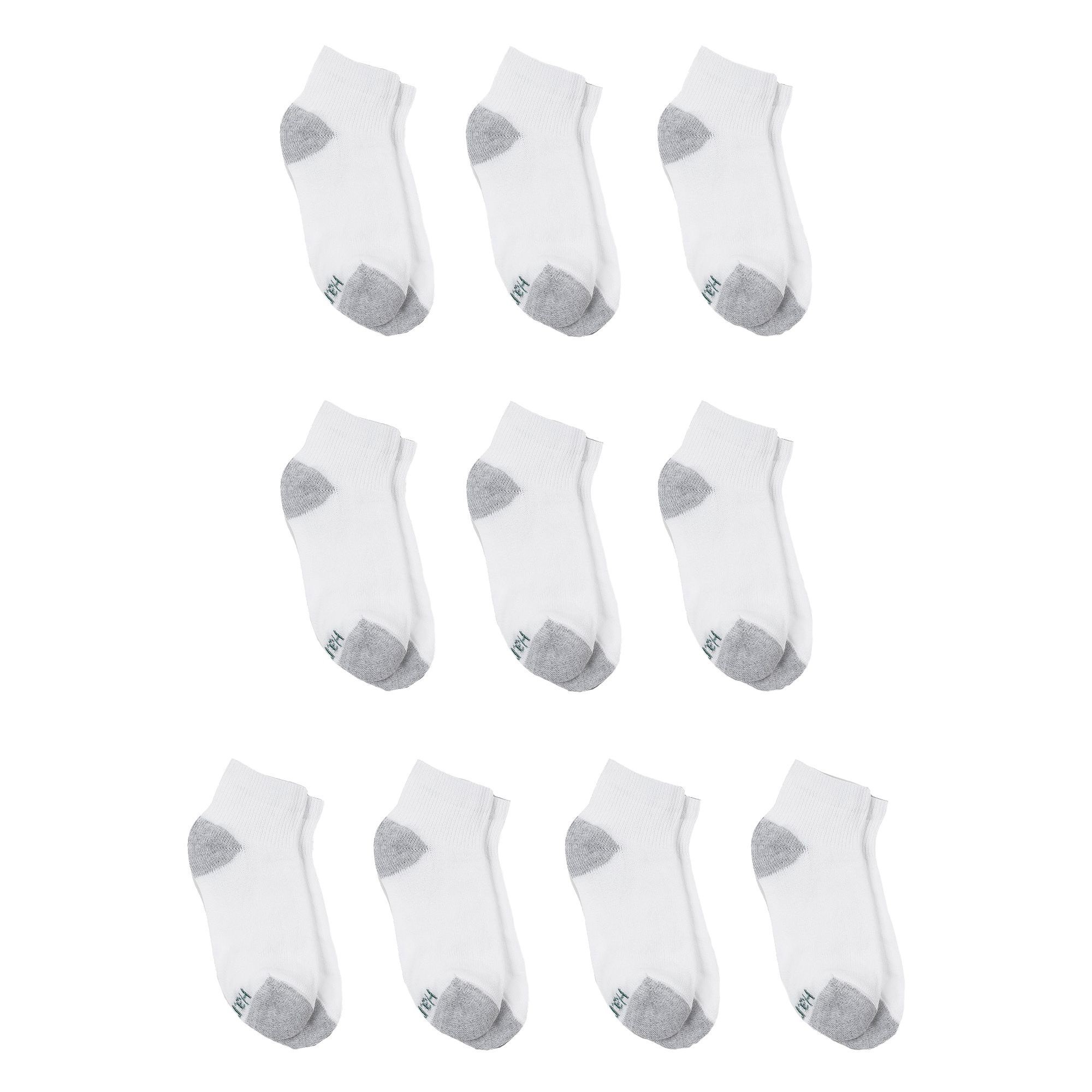 Hanes Boys Socks, 10 Pack Ankle, Sizes S - L - image 1 of 4