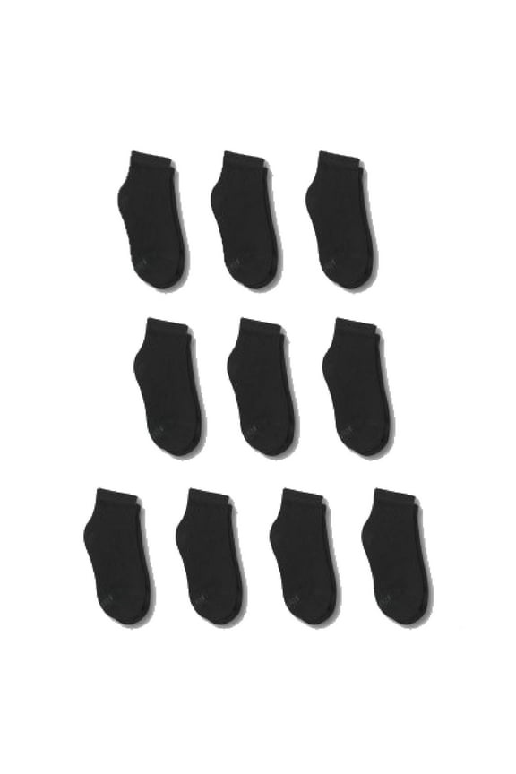 Boys Socks, 10 Pack Ankle, Sizes S - L