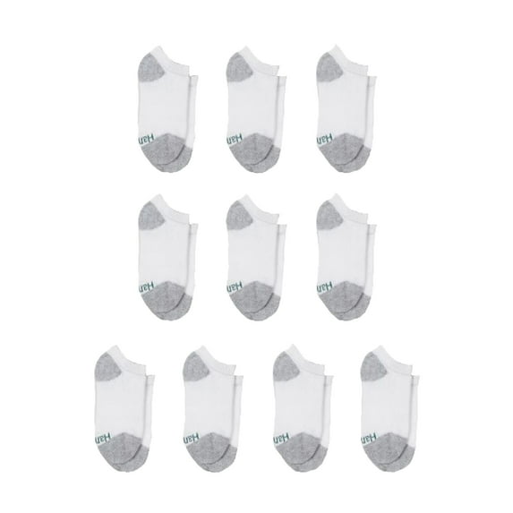 Hanes Boys Socks, 10 Pack No Show, Sizes S - L