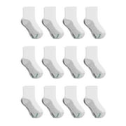 Hanes Boys Socks, 12 Pack Ankle Cushion Socks, Sizes S - L