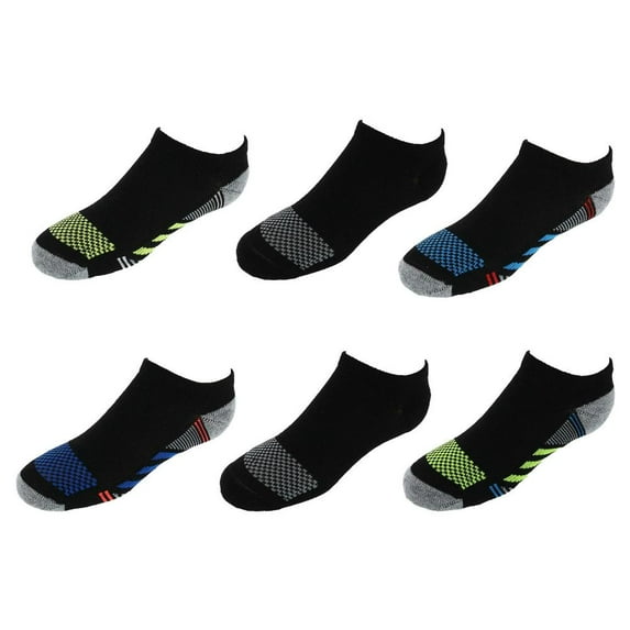 Hanes Boys Socks, 6 Pack No Show X-Temp (Big Boys)