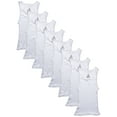 thumbnail image 1 of Hanes Boys Undershirts , 5 + 3 Bonus Pack Tagless EcoSmart White Tank Undershirts, Sizes S-XL, 1 of 7