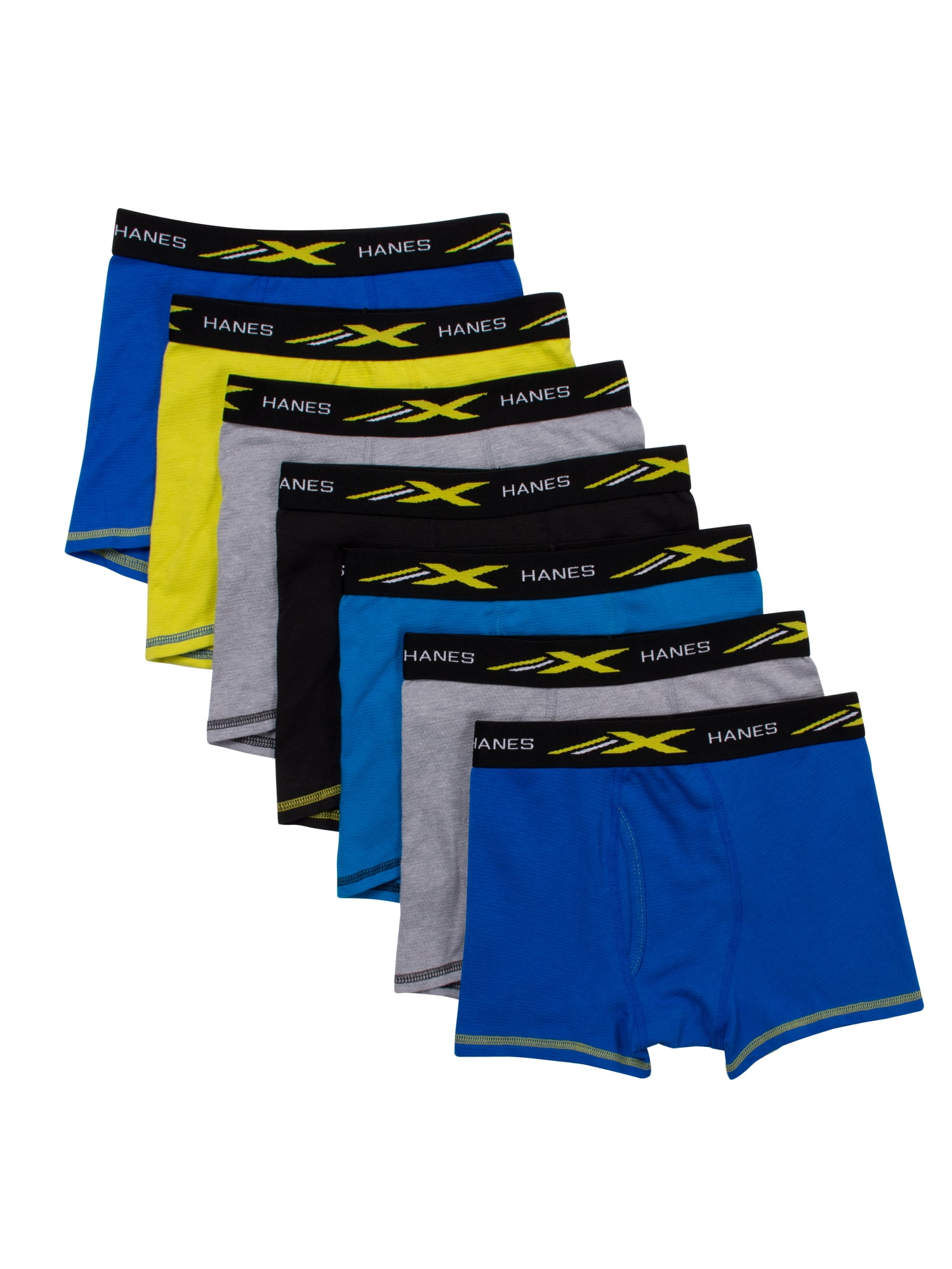 Hanes Boys' Underwear, X-Temp Stretch Mesh Boxer Briefs 5 Pack
