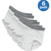 Hanes Boys Underwear, 6 Pack Tagless Boys Brief, Sizes XS-L