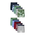 thumbnail image 1 of Hanes Boys Boxer Briefs Underwear Pack, 10-Pack, Moisture-Wicking Boxer Briefs for Boys, 1 of 8