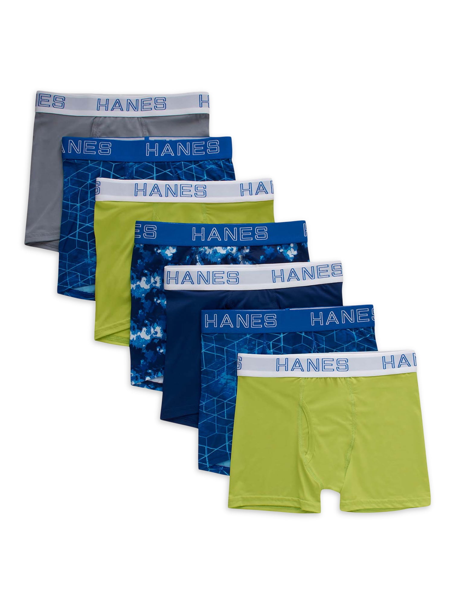 Hanes Boys' Underwear, X-Temp Stretch Boxer Briefs 5+2 Bonus Pack, Sizes S-XL