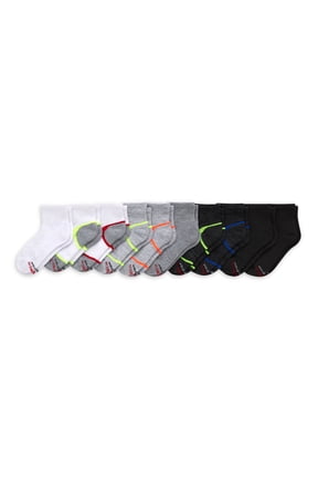 Boys' X-Temp Performance Ankle Socks, 10 Pack