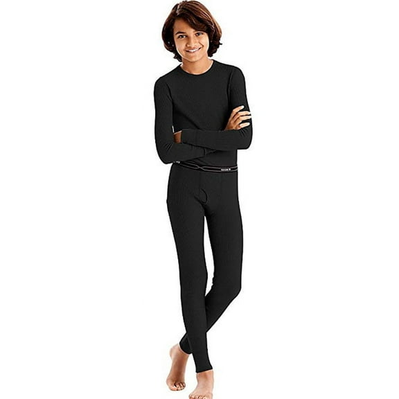 Hanes Boys' X-Temp Thermal Set All-Day Comfort with Adaptive Temperature Control